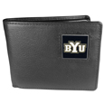 BYU Cougars Leather Bi-fold Wallet Packaged in Gift Box